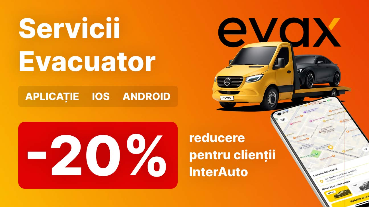 -20% reducere la servicii evacuator EVAX pentru clienții InterAuto